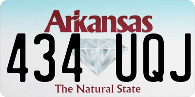 AR license plate 434UQJ