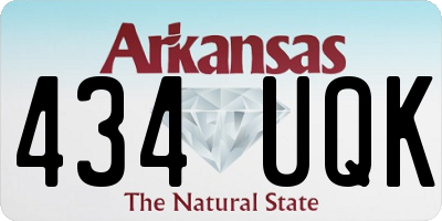 AR license plate 434UQK