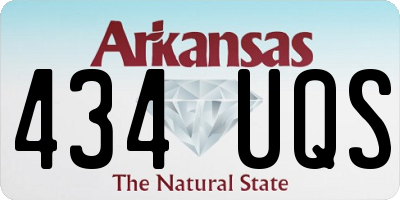 AR license plate 434UQS