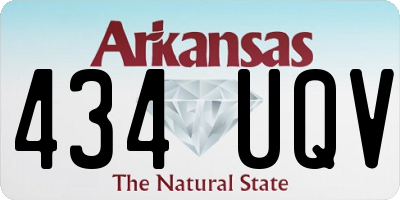 AR license plate 434UQV