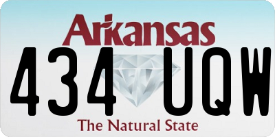 AR license plate 434UQW