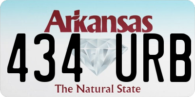 AR license plate 434URB