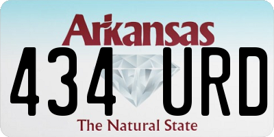 AR license plate 434URD