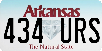 AR license plate 434URS