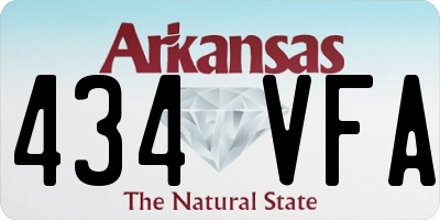 AR license plate 434VFA