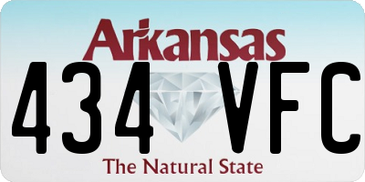 AR license plate 434VFC