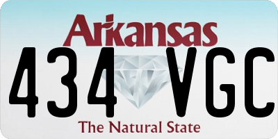 AR license plate 434VGC