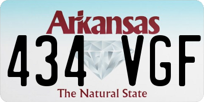 AR license plate 434VGF