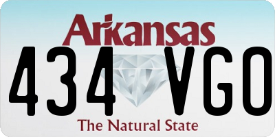 AR license plate 434VGO