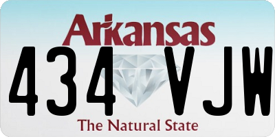AR license plate 434VJW