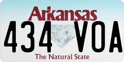 AR license plate 434VOA