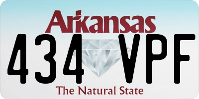 AR license plate 434VPF
