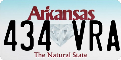 AR license plate 434VRA