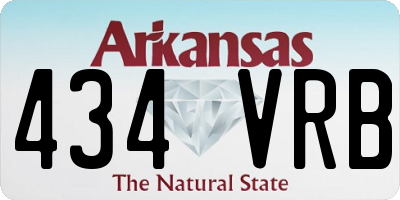 AR license plate 434VRB