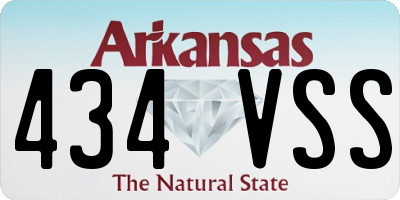 AR license plate 434VSS