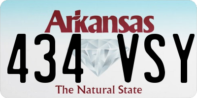 AR license plate 434VSY