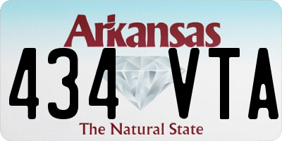 AR license plate 434VTA