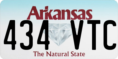 AR license plate 434VTC