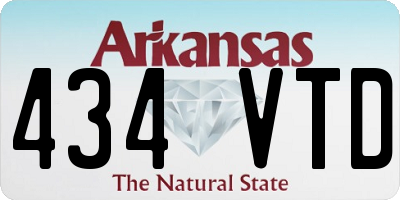 AR license plate 434VTD