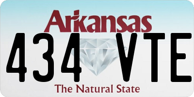 AR license plate 434VTE