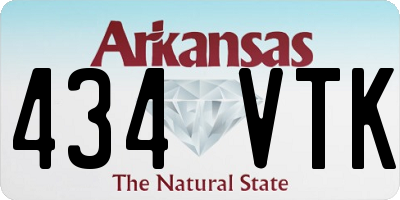 AR license plate 434VTK