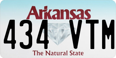 AR license plate 434VTM