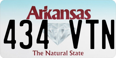 AR license plate 434VTN