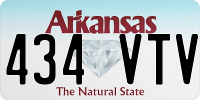 AR license plate 434VTV