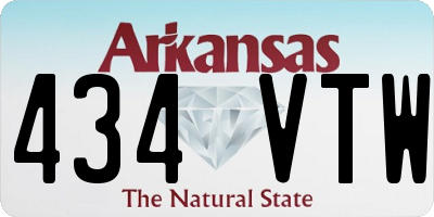 AR license plate 434VTW