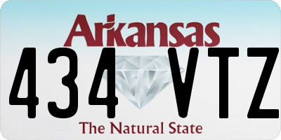 AR license plate 434VTZ