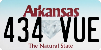 AR license plate 434VUE