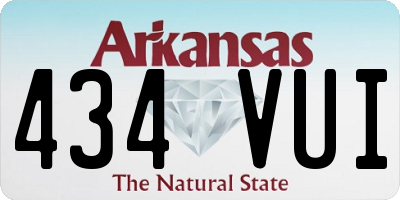 AR license plate 434VUI