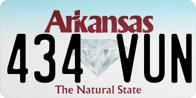AR license plate 434VUN