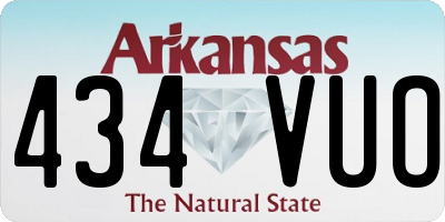 AR license plate 434VUO