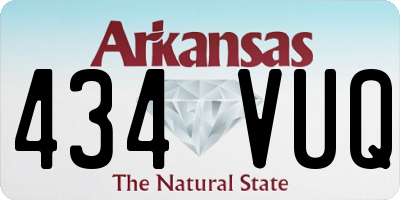 AR license plate 434VUQ