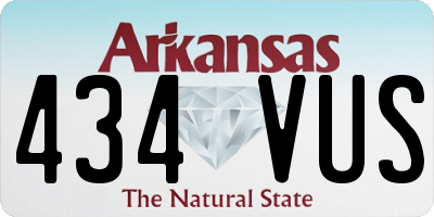 AR license plate 434VUS
