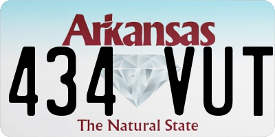 AR license plate 434VUT