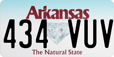 AR license plate 434VUV