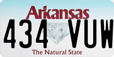AR license plate 434VUW
