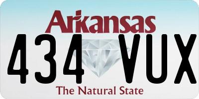 AR license plate 434VUX