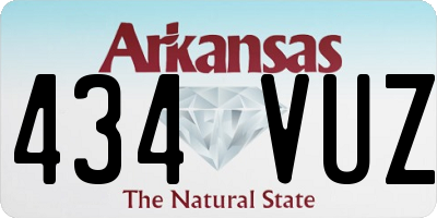 AR license plate 434VUZ