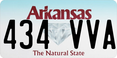 AR license plate 434VVA