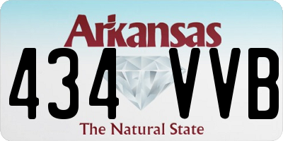 AR license plate 434VVB