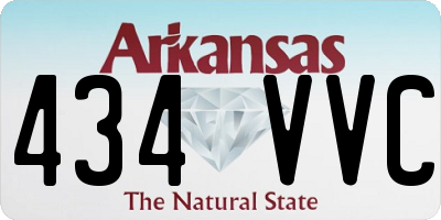 AR license plate 434VVC