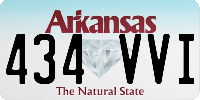 AR license plate 434VVI
