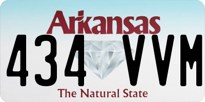 AR license plate 434VVM