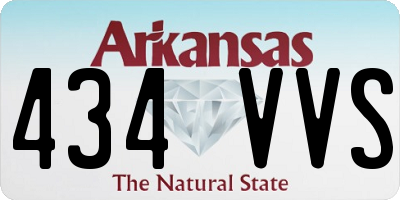AR license plate 434VVS