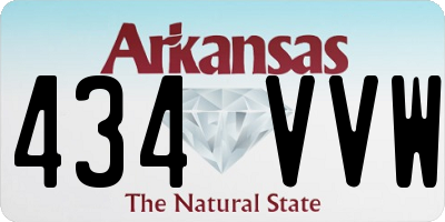 AR license plate 434VVW