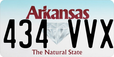 AR license plate 434VVX