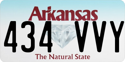AR license plate 434VVY